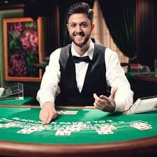 Red Tiger live dealer studio with multi-camera setup and card table